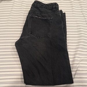 Garage 90s Straight Leg Black Denim Jeans (Size: 7)
